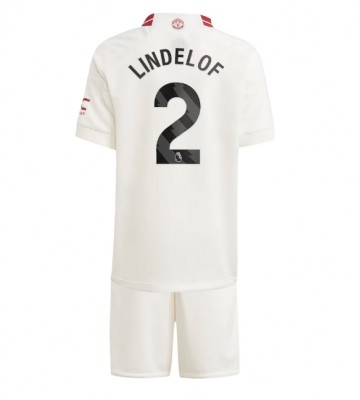 Manchester United Victor Lindelof #2 Replika Babytøj Tredje sæt Børn 2023-24 Kortærmet (+ Korte bukser)